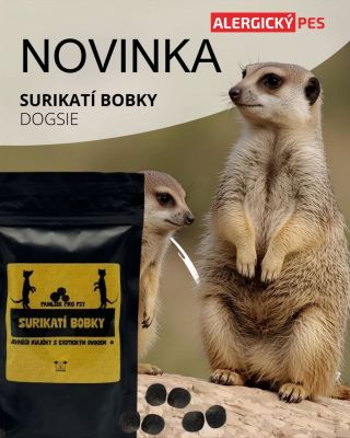 NOVINKA 🐾 Surikatí bobky… ale bez paniky! 😅 Jasně, žádné opravdové bobky u nás nenajdete! Tohle jsou měkké jehněčí pamlsky...
